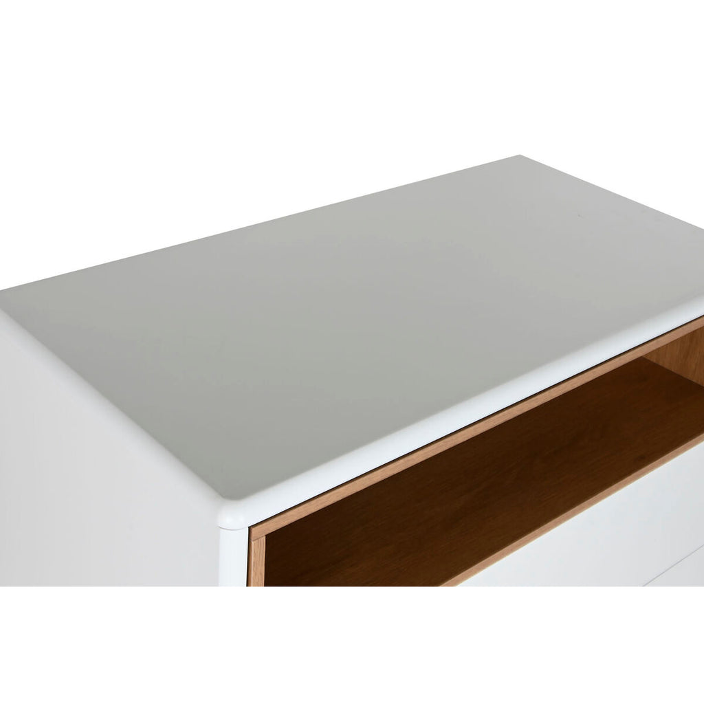 Cajonera blanca y natural de polipropileno y MDF, 80 x 117 cm — imagen 4