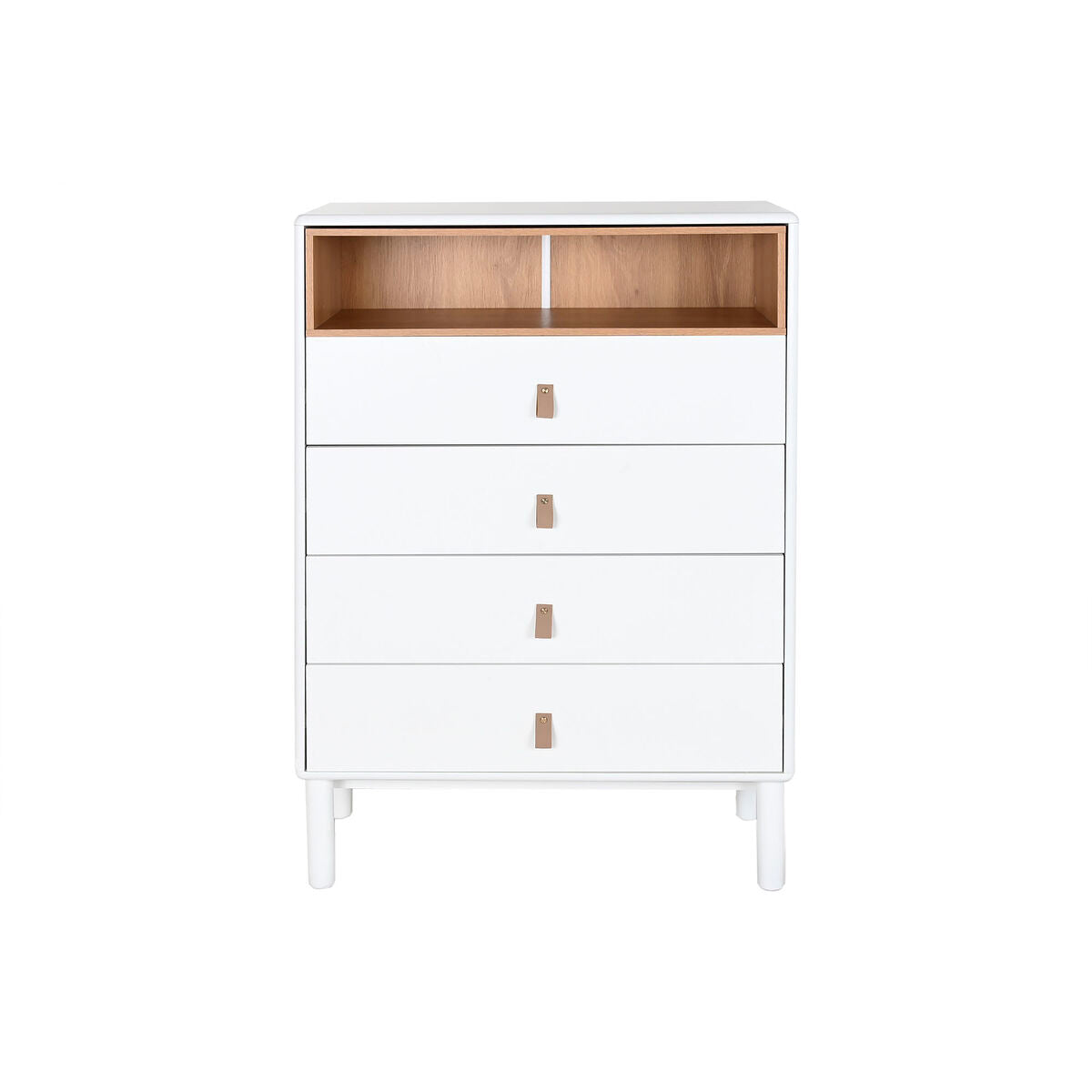 Cajonera blanca y natural de polipropileno y MDF, 80 x 117 cm — imagen 8