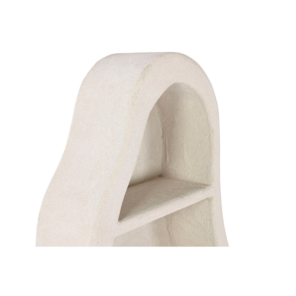 Estantería de pared blanca de abeto y MDF, 58 x 18 x 120 cm — imagen 2