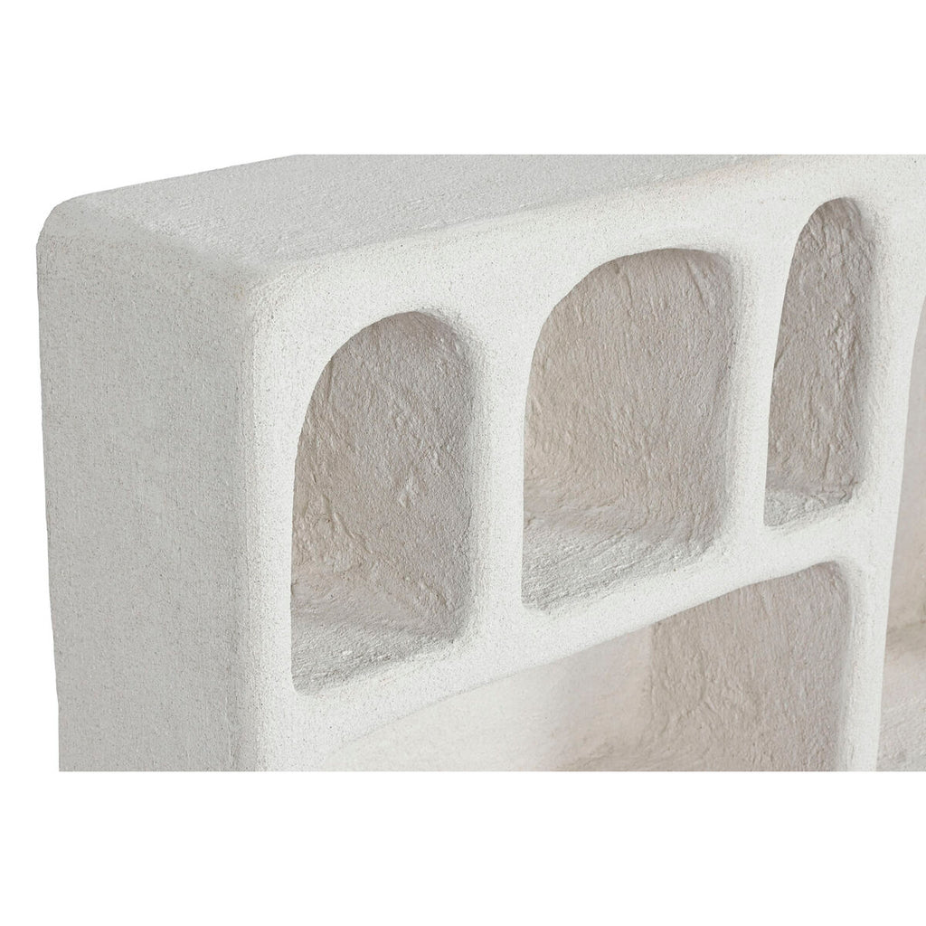 Estantería de pared blanca de abeto y MDF, 80 x 18 x 48 cm — imagen 2