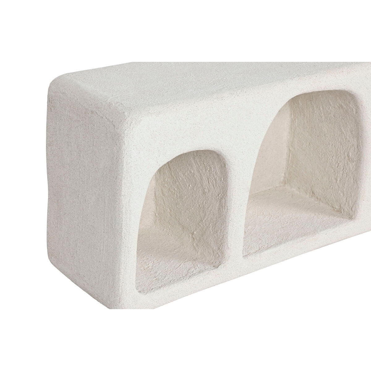 Estantería de pared blanca de abeto y MDF, 100 x 18 x 30 cm — imagen 2