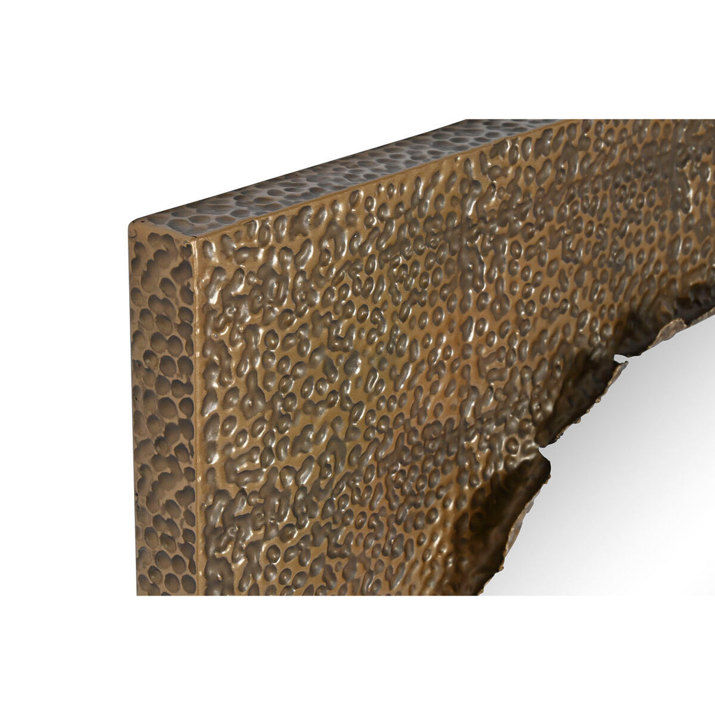 Espejo de pared glamour dorado redondo, 80 x 6 x 80 cm — imagen 2