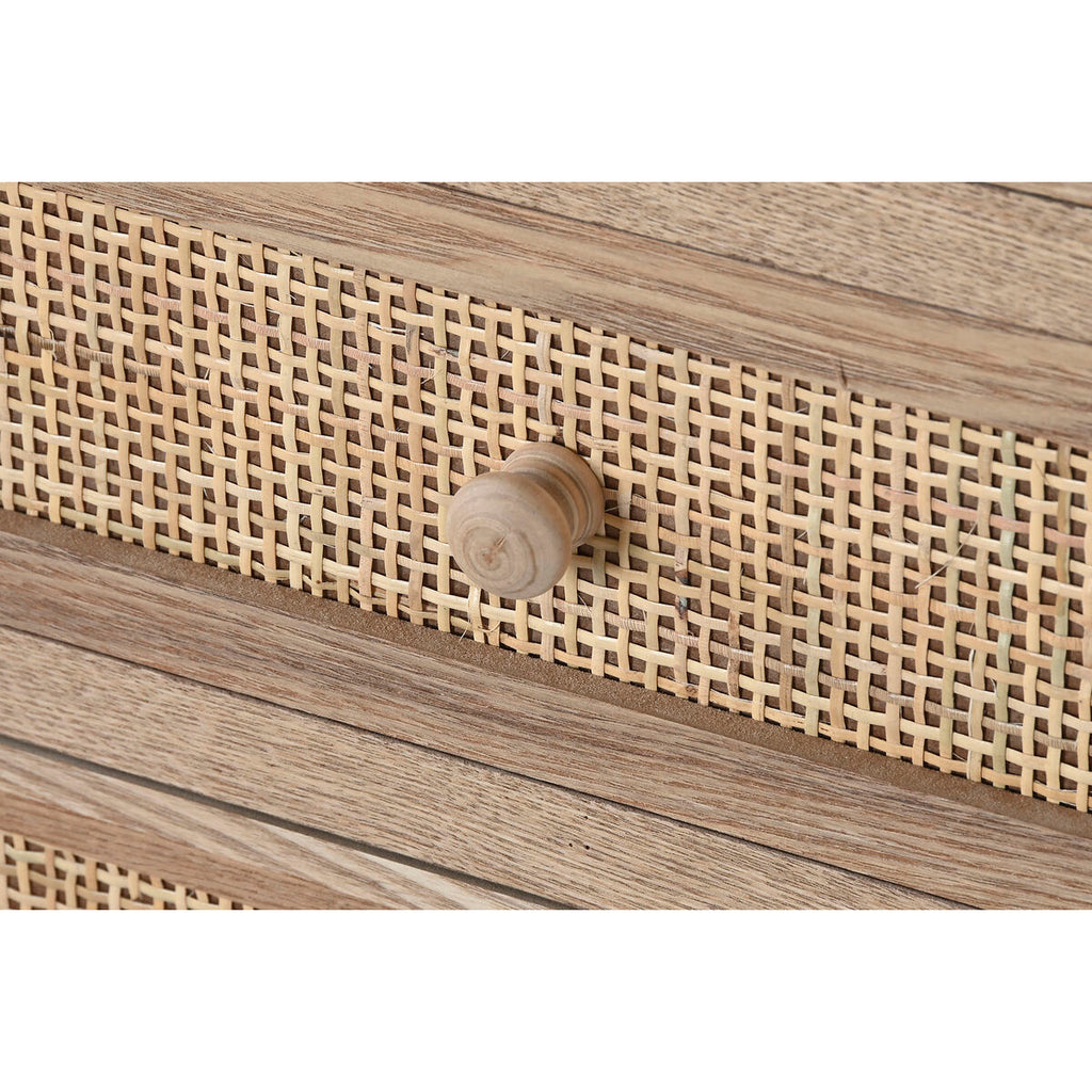 Cajonera de ratán y madera de paulonia, 6 cajones, natural — imagen 5