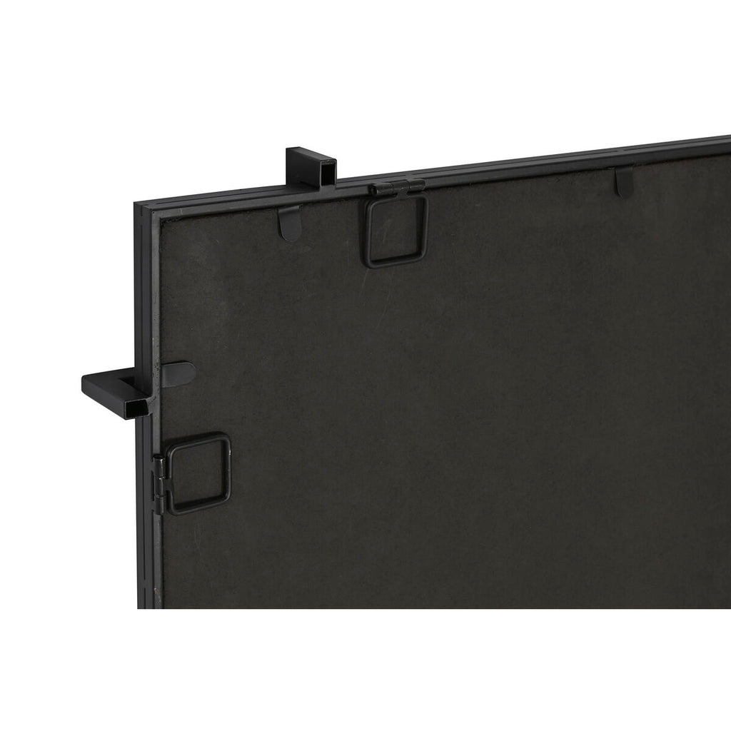 Espejo de pared moderno negro de cristal y hierro, 65 x 6 x 95 cm — imagen 3