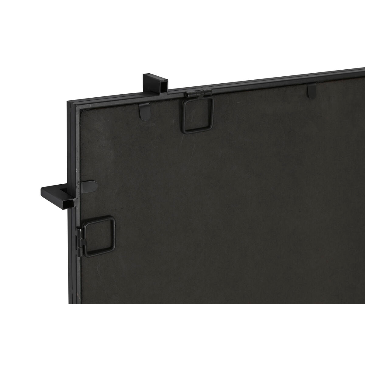 Espejo de pared moderno negro de cristal y hierro, 65 x 6 x 95 cm — imagen 3