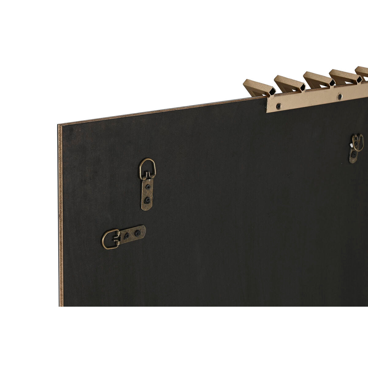 Espejo de pared rectangular dorado, 63 x 93 cm — imagen 3