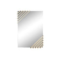 Espejo de pared rectangular dorado, 63 x 93 cm