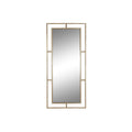 Espejo de pared dorado de cristal y hierro, 96 x 5 x 208 cm