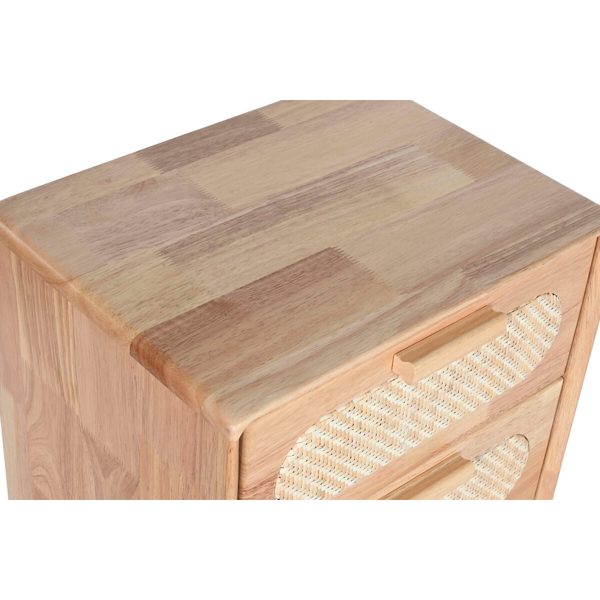 Cajonera de madera de caucho y metal, natural, 40 x 78 x 30 cm — imagen 3