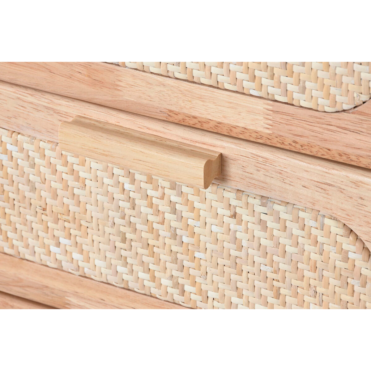 Cajonera de madera de caucho y metal, natural, 40 x 78 x 30 cm — imagen 4