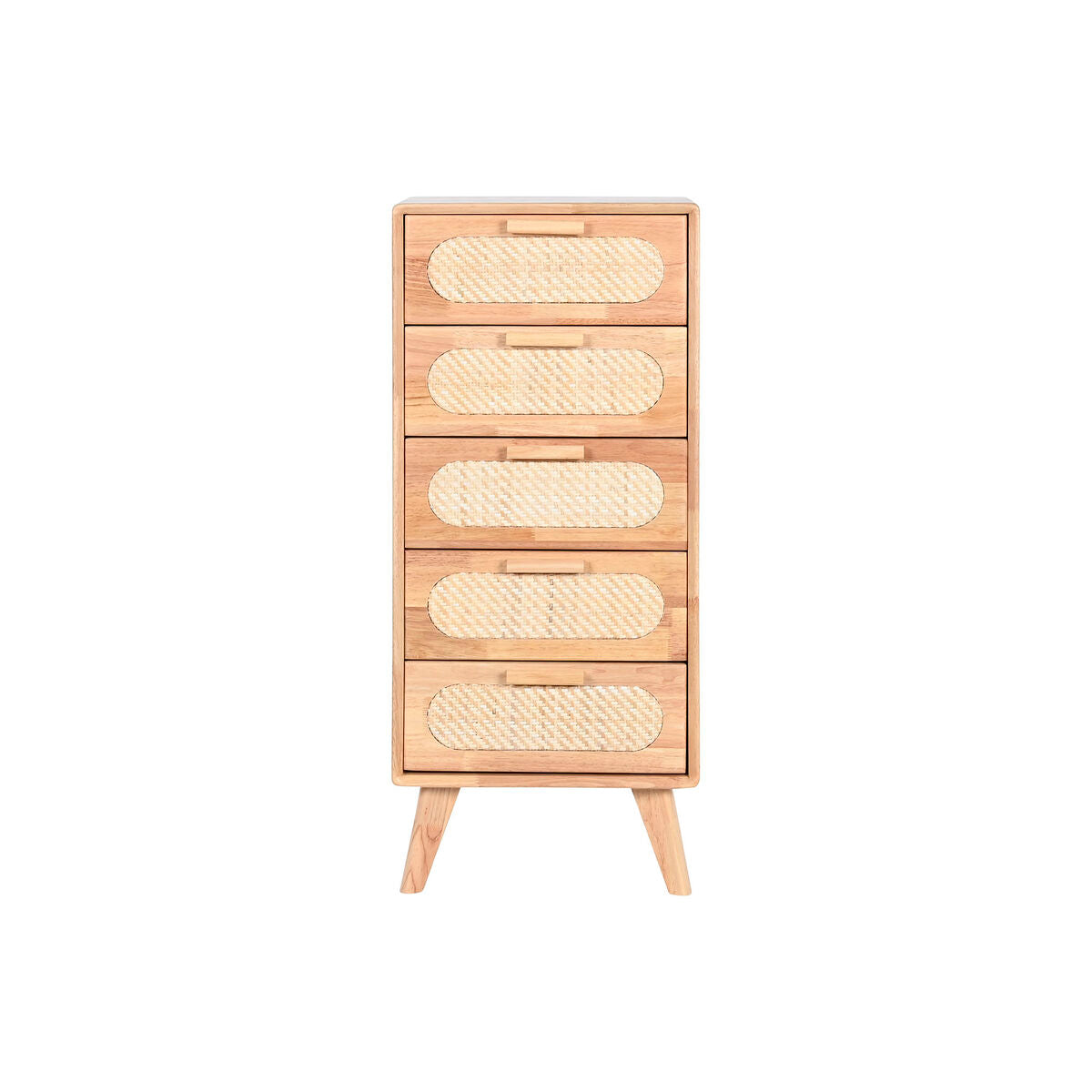 Cajonera de madera de caucho y metal, natural, 40 x 78 x 30 cm — imagen 5