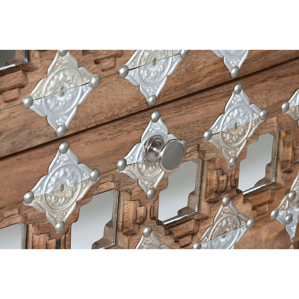 Cajonera de madera de mango con espejo, estilo indio — imagen 5