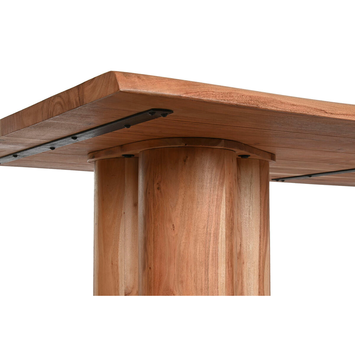 Mesa de comedor de madera de acacia, marrón, 200 cm — imagen 4