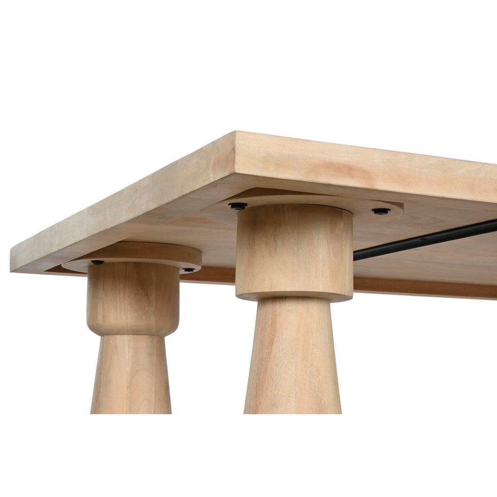 Mesa de comedor moderna natural de madera de mango, 200 x 90 x 76 cm — imagen 5