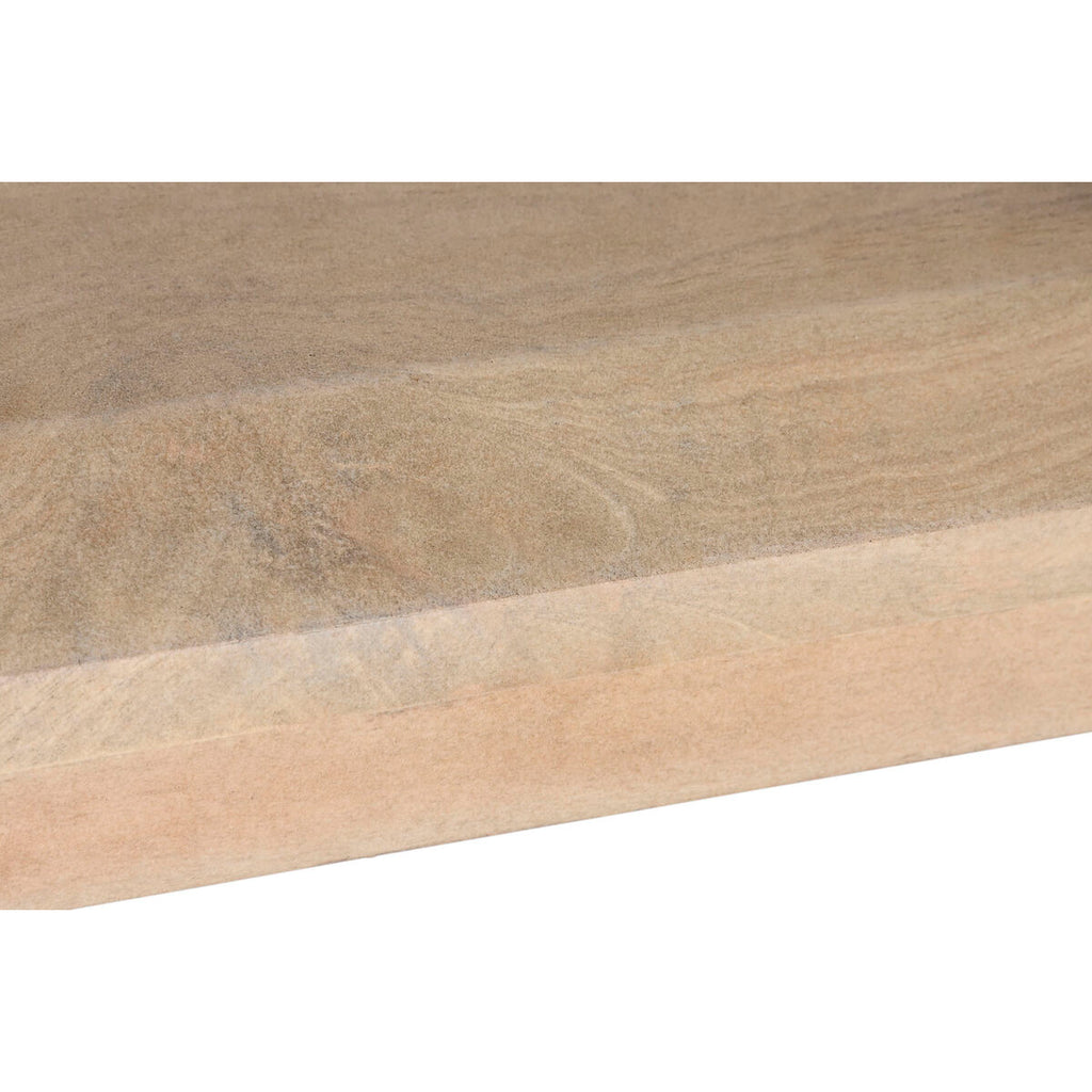 Mesa de comedor moderna natural de madera de mango, 200 x 90 x 76 cm — imagen 6