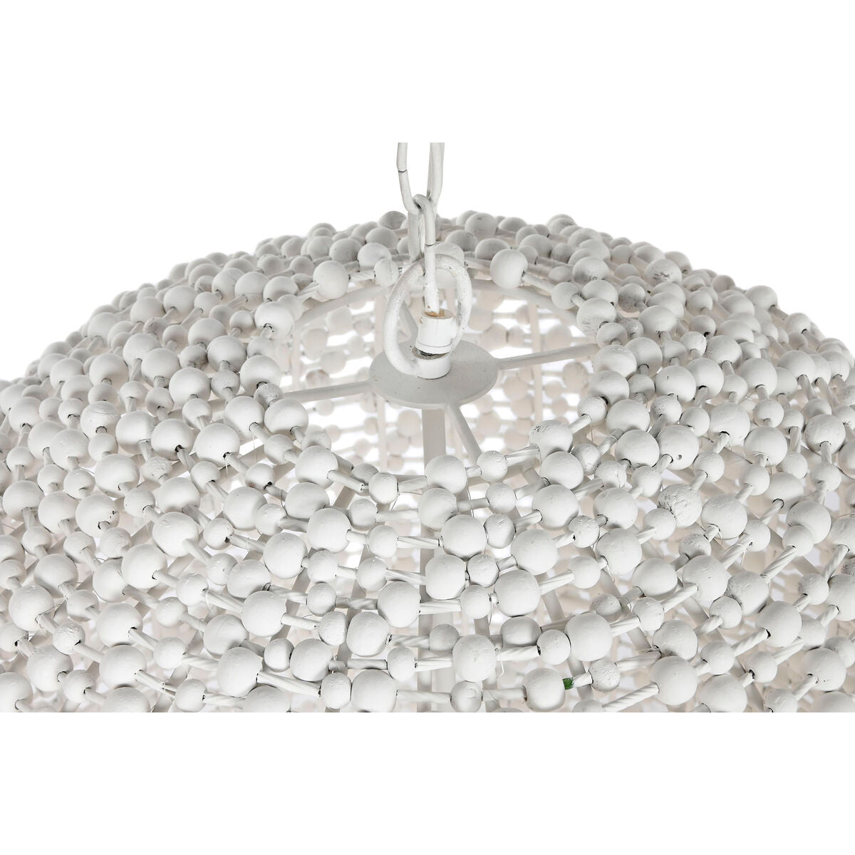 Lámpara de techo blanca de madera y hierro, 50 W — imagen 4