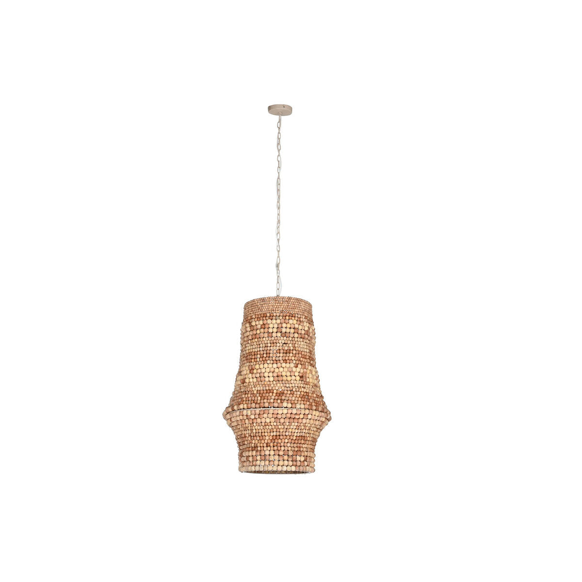 Lámpara de techo natural de madera y hierro, 50 W