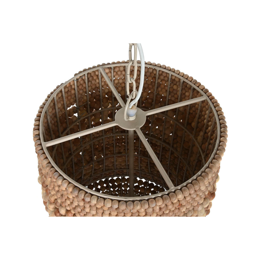 Lámpara de techo natural de madera y hierro, 50 W — imagen 2
