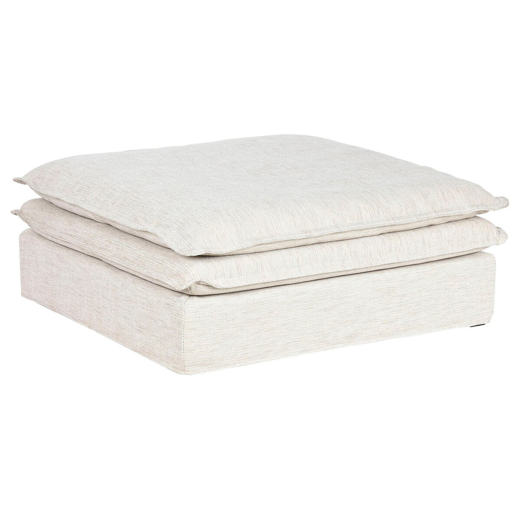 Módulo de sofá de poliéster beige, 110 x 110 cm
