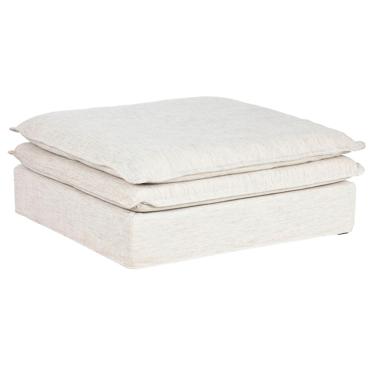 Módulo de sofá de poliéster beige, 110 x 110 cm