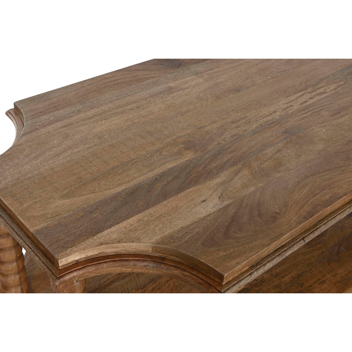 Mesa de centro de madera de mango, 131 x 80 x 48 cm — imagen 2