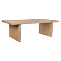 Mesa de comedor natural de madera de olmo, 244 x 102 x 76 cm