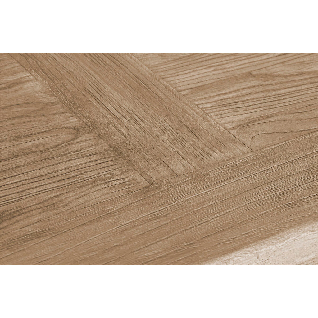 Mesa de comedor natural de madera de olmo, 244 x 102 x 76 cm — imagen 5