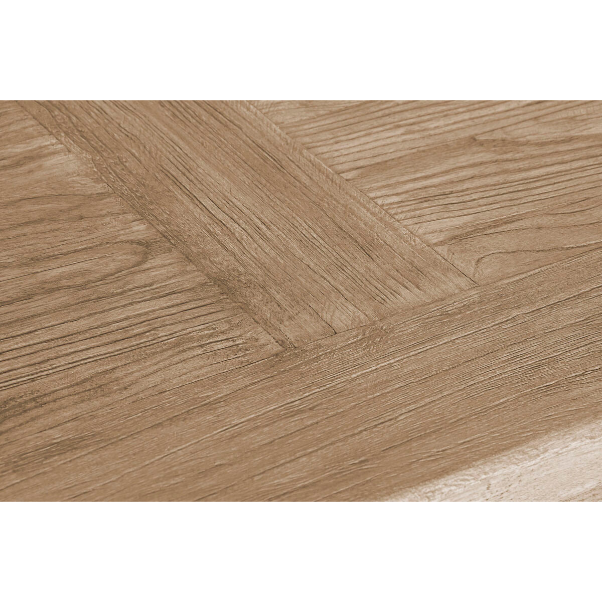 Mesa de comedor natural de madera de olmo, 244 x 102 x 76 cm — imagen 5