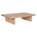 Mesa de centro natural de madera de olmo, 170 x 100 x 40 cm