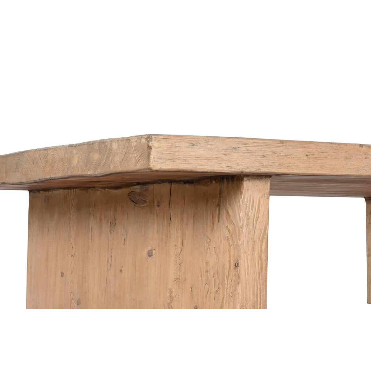 Mesa de centro natural de madera de olmo, 170 x 100 x 40 cm — imagen 5