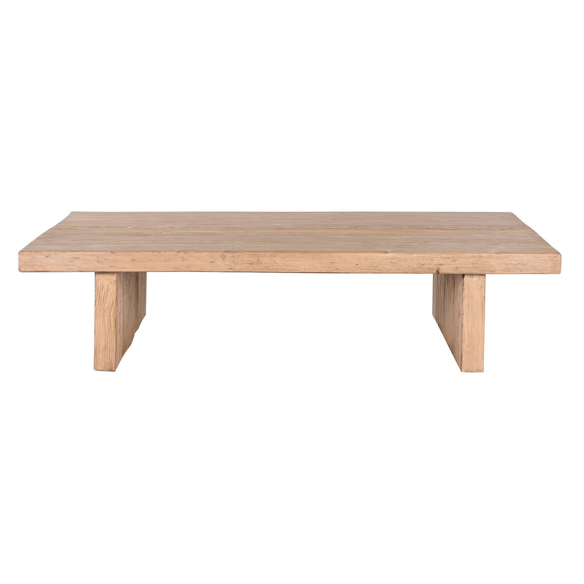 Mesa de centro natural de madera de olmo, 170 x 100 x 40 cm — imagen 6