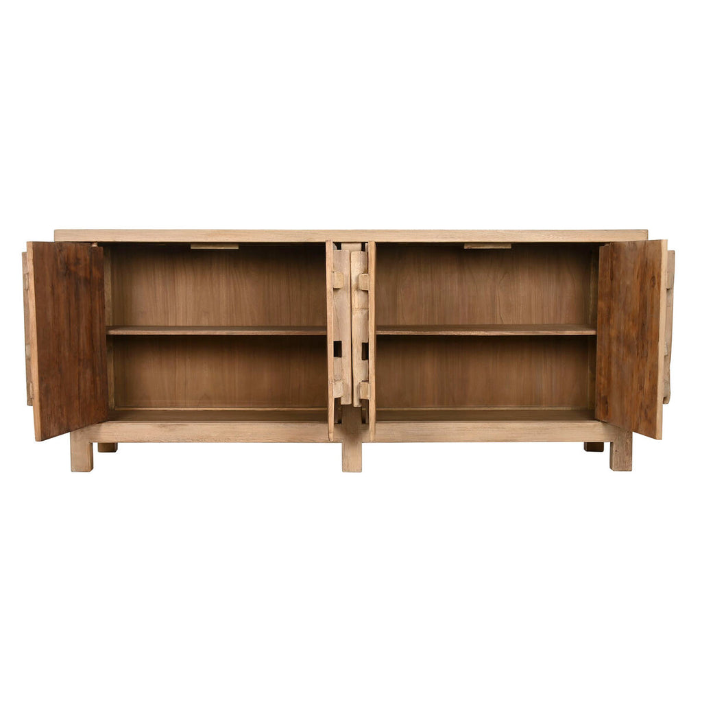 Aparador de madera de olmo natural, 230 x 48 x 96 cm — imagen 2