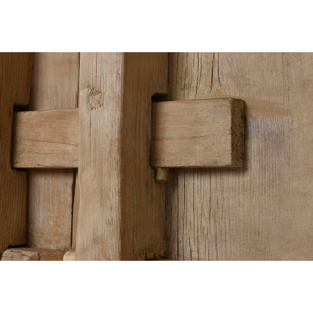 Aparador de madera de olmo natural, 230 x 48 x 96 cm — imagen 6