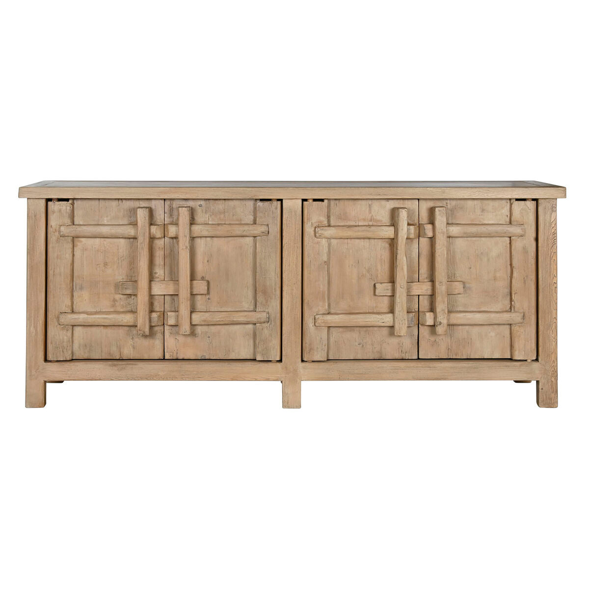 Aparador de madera de olmo natural, 230 x 48 x 96 cm — imagen 9