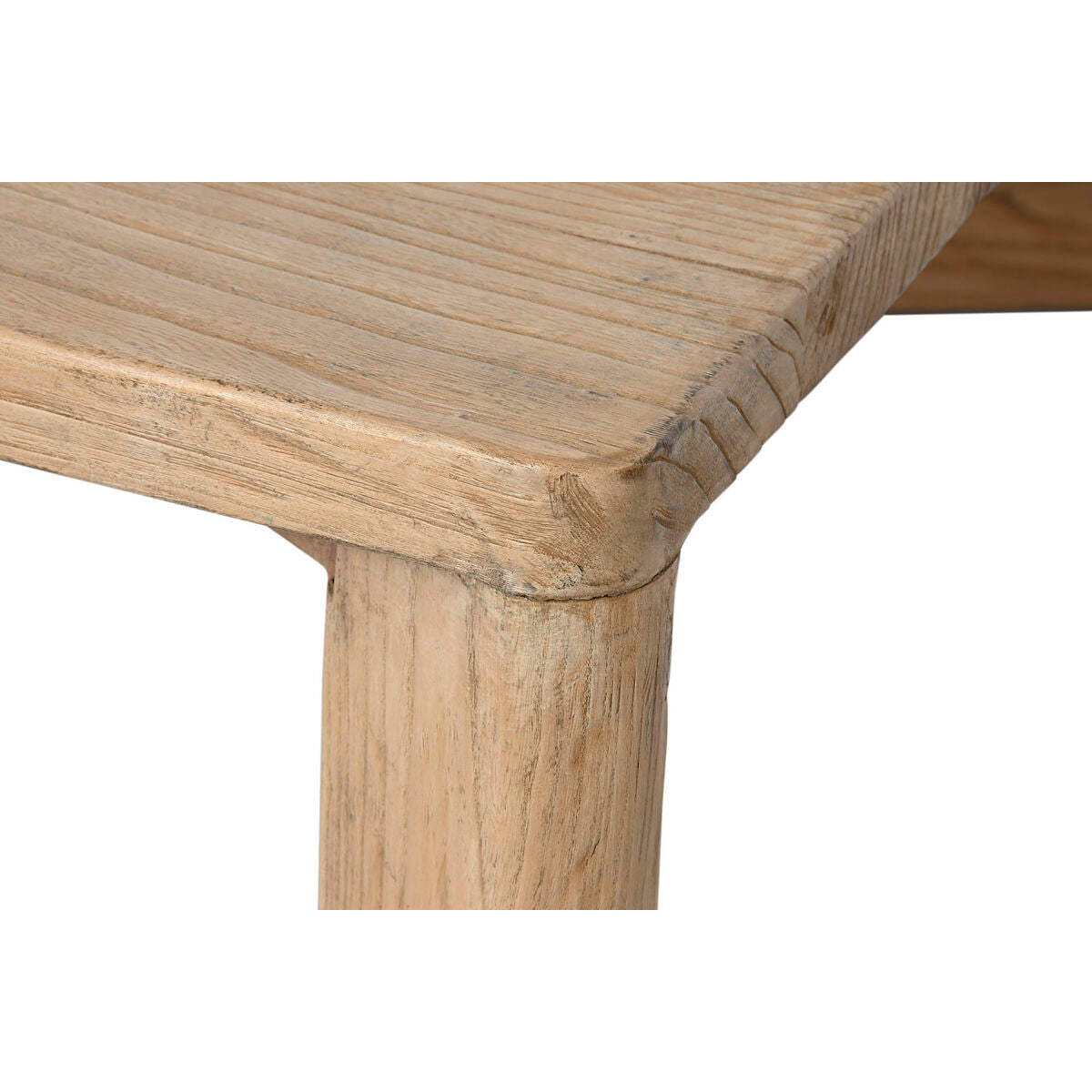 Mesa de centro natural de madera de olmo, 170 x 109 x 41 cm — imagen 3