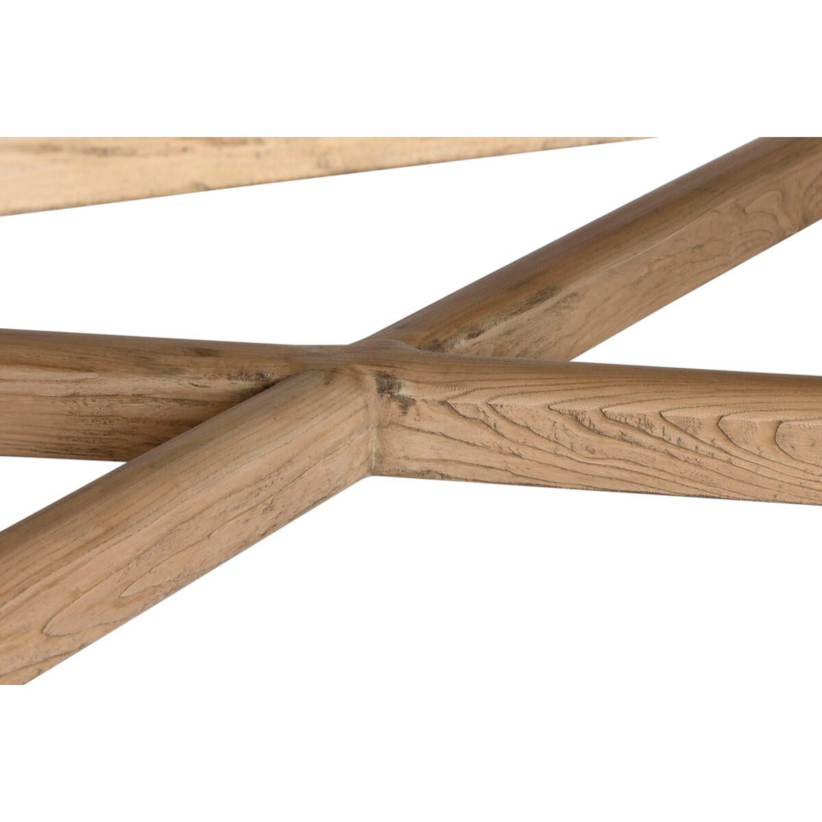 Mesa de centro natural de madera de olmo, 170 x 109 x 41 cm — imagen 4