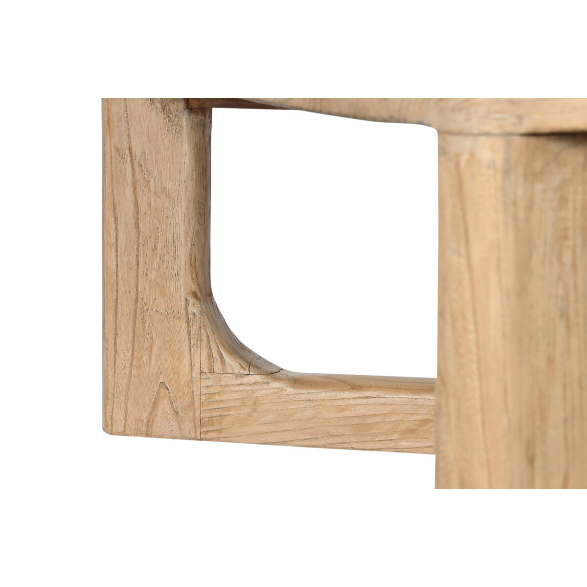 Mesa de centro natural de madera de olmo, 170 x 109 x 41 cm — imagen 5