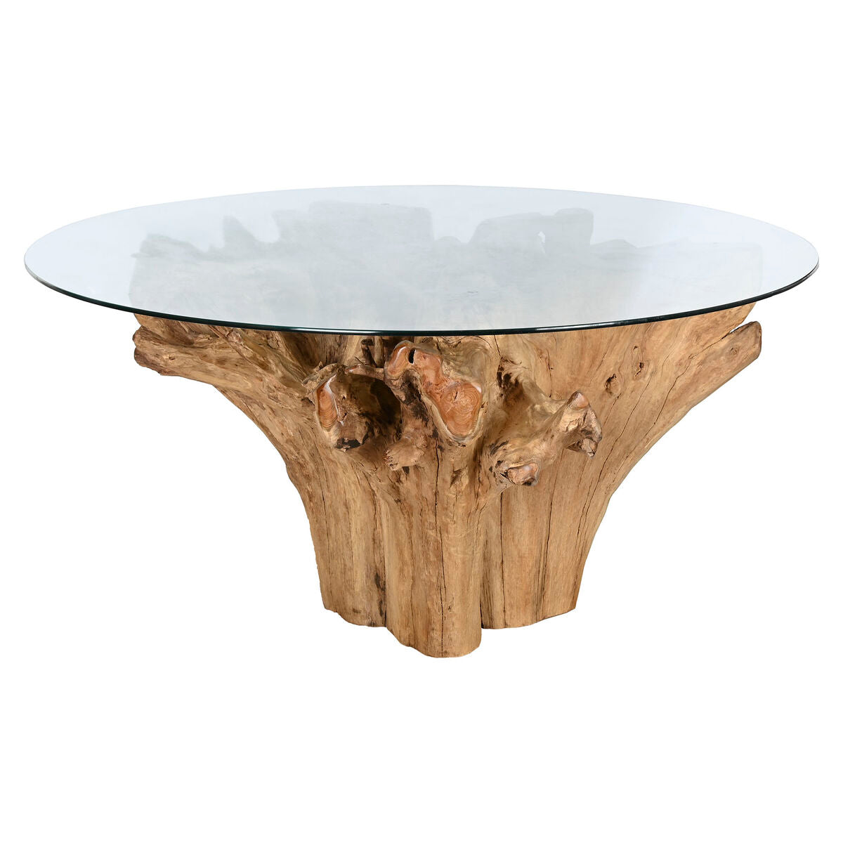 Mesa de comedor de madera y cristal templado, 160 cm — imagen 9