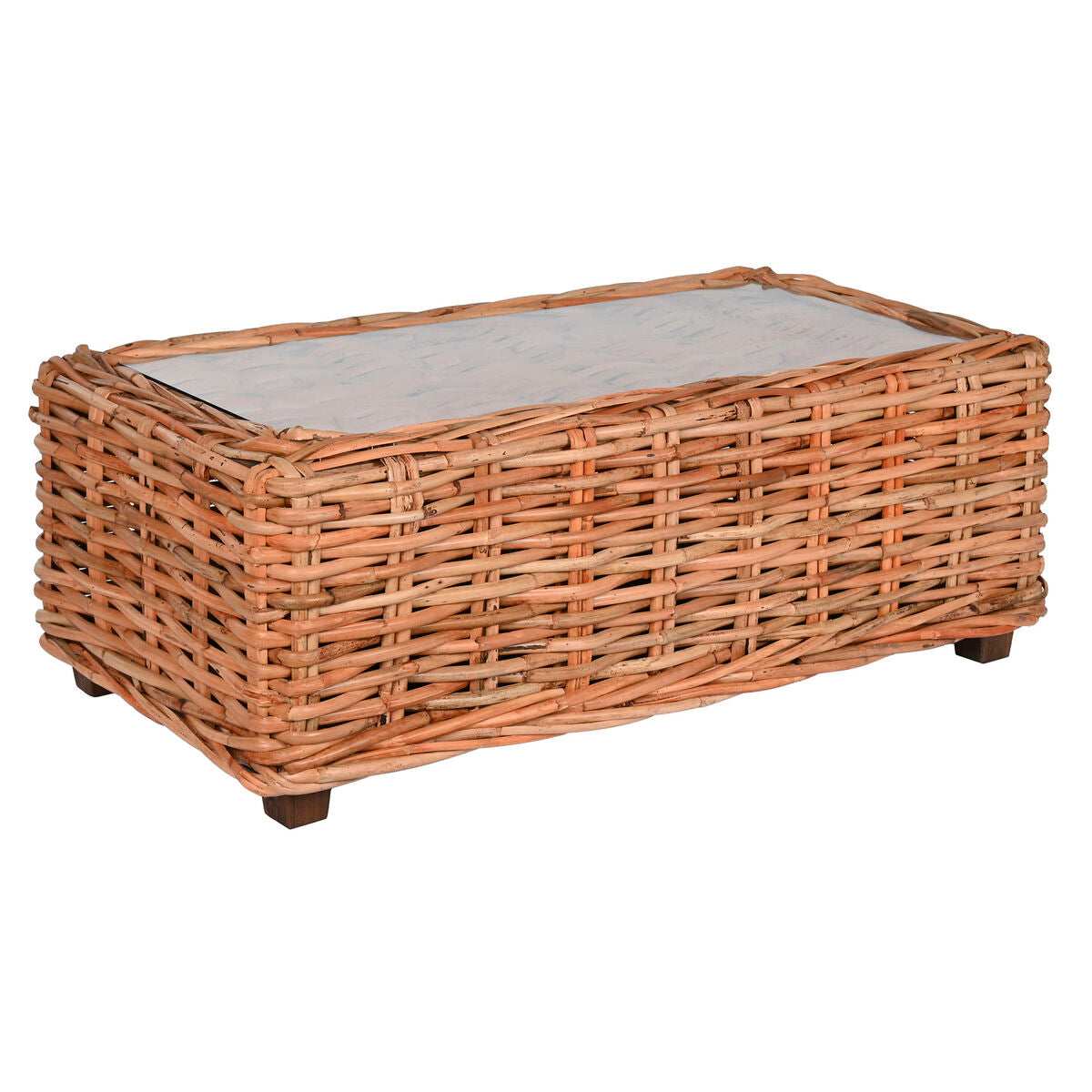 Sofá de ratán de 4 piezas con cojines, 220 cm de ancho — imagen 5