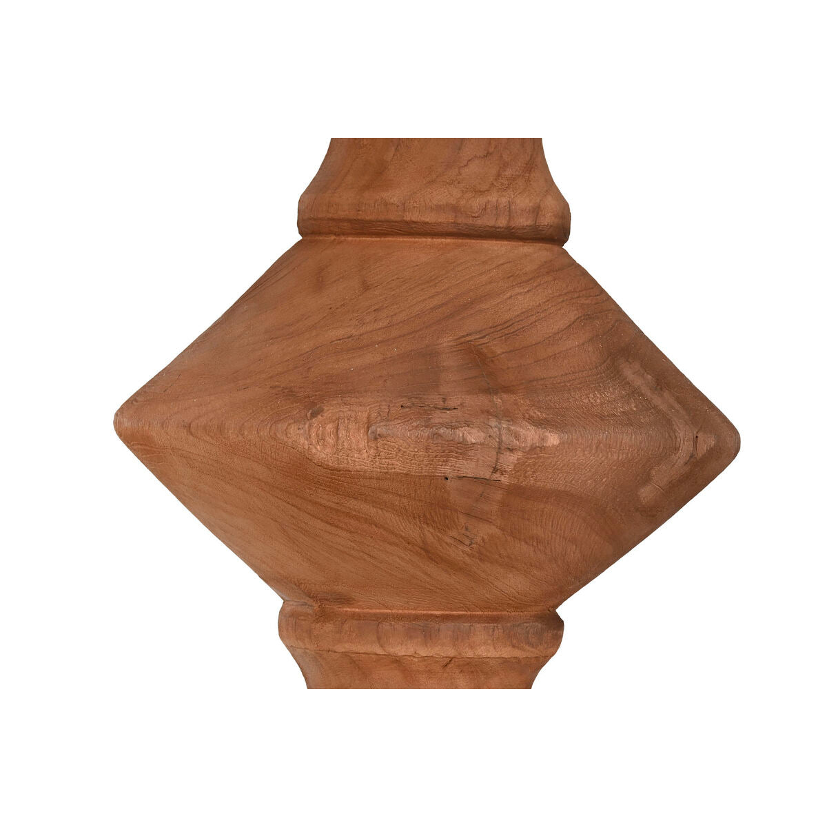 Mesa de comedor natural de madera de teca, 140 x 140 x 75 cm — imagen 6