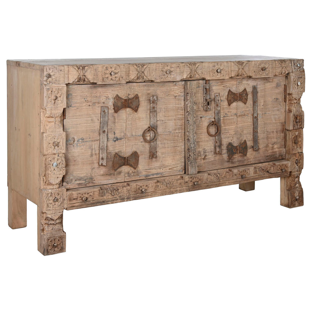 Aparador de madera natural con 2 puertas, 167 x 92 cm