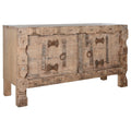 Aparador de madera natural con 2 puertas, 167 x 92 cm