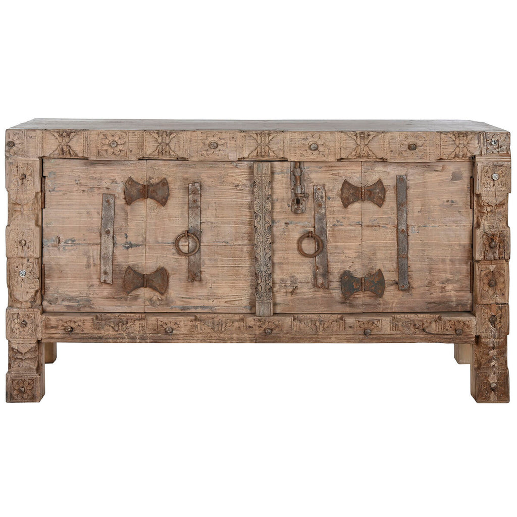 Aparador de madera natural con 2 puertas, 167 x 92 cm — imagen 13