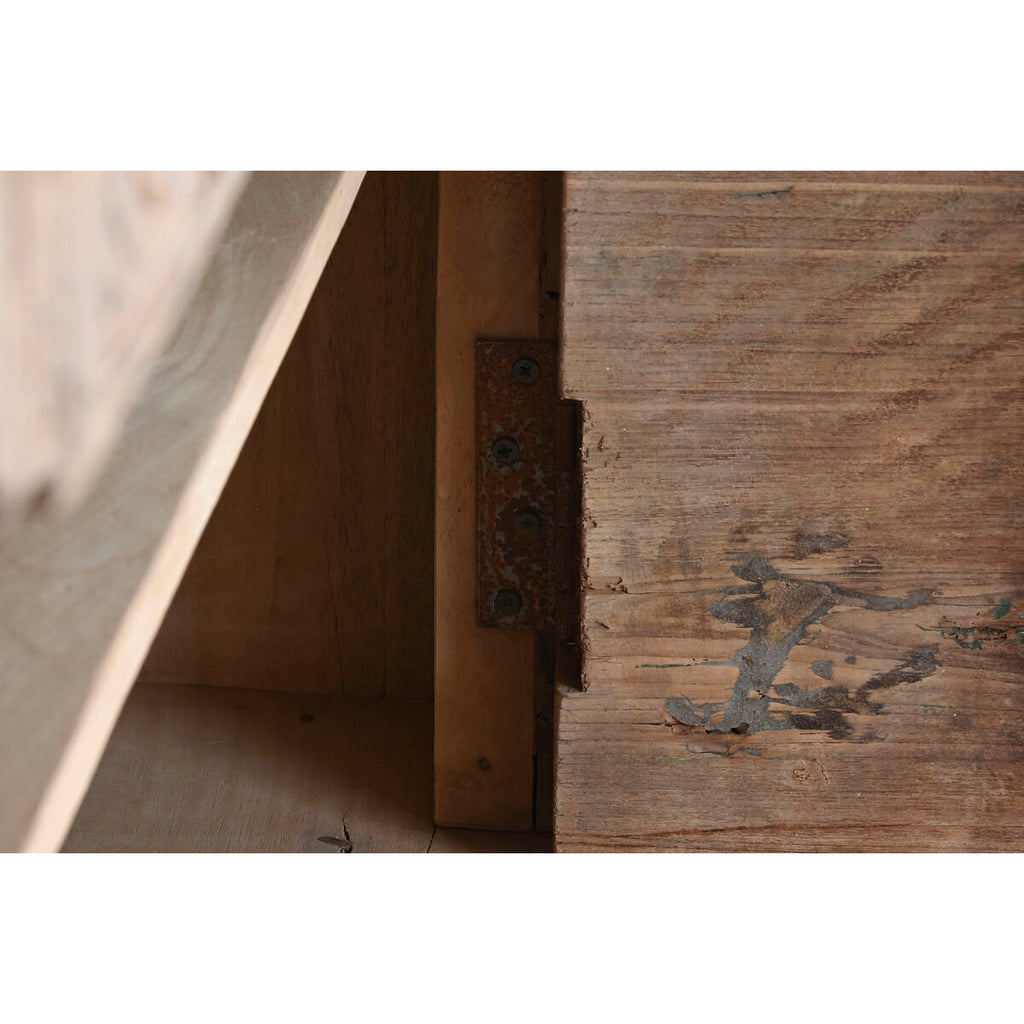 Aparador de madera natural con 2 puertas, 167 x 92 cm — imagen 3