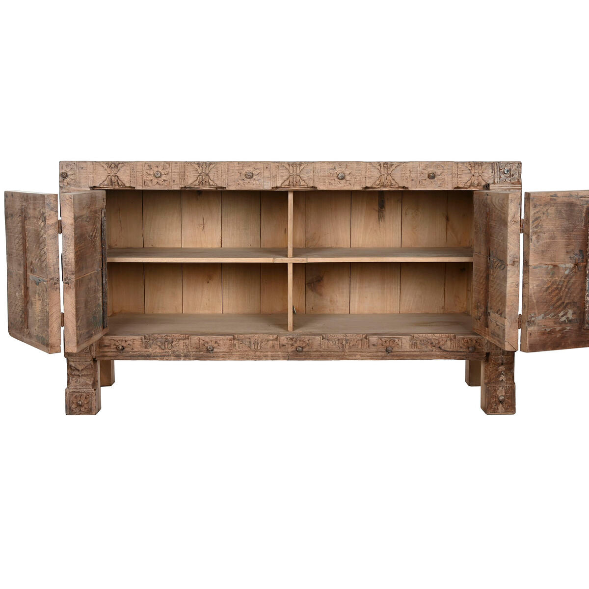 Aparador de madera natural con 2 puertas, 167 x 92 cm — imagen 6
