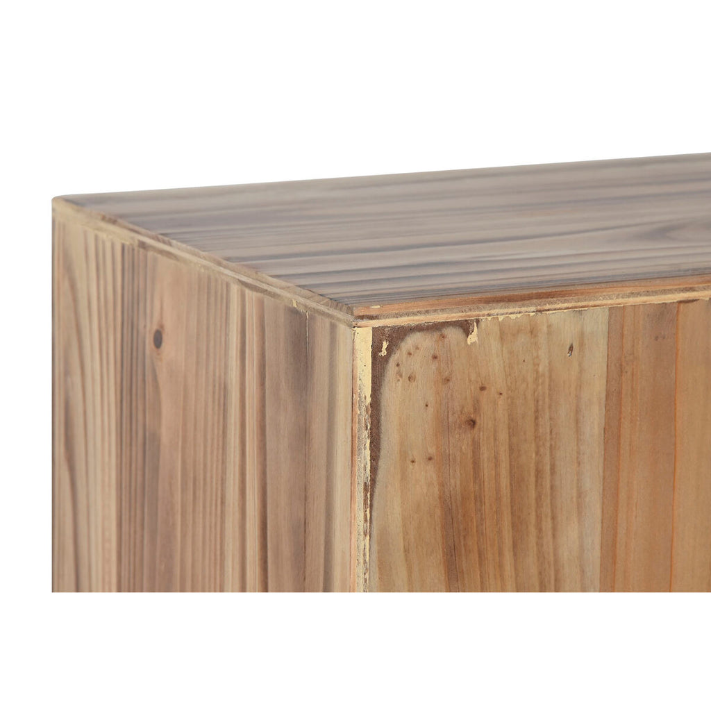 Cajonera oriental de abeto en negro y natural, 101 cm de alto — imagen 8
