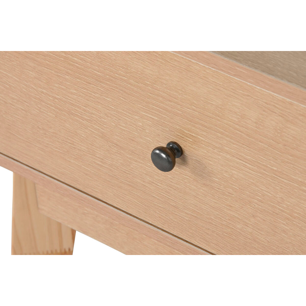 Mesita de noche natural de madera MDF, 45 x 36 x 49 cm — imagen 5