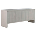 Aparador moderno blanco de madera de mango, 4 puertas