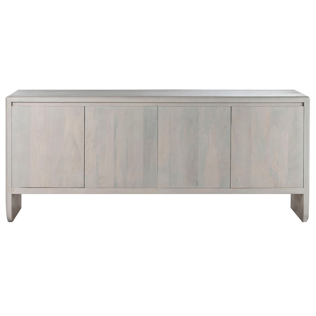 Aparador moderno blanco de madera de mango, 4 puertas — imagen 13