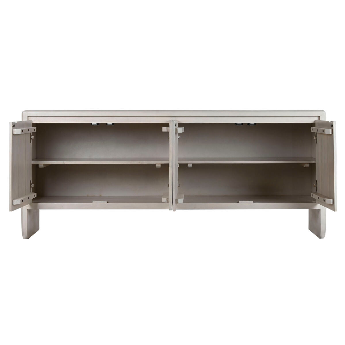 Aparador moderno blanco de madera de mango, 4 puertas — imagen 6